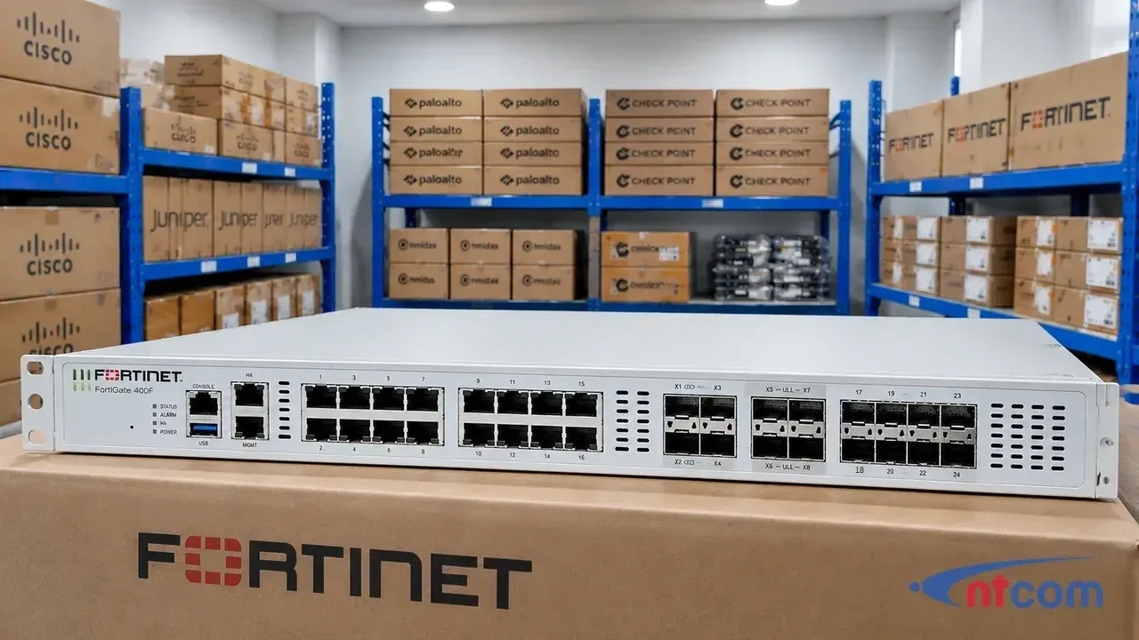 Fortinet FG-400F tại kho NTCOM (ảnh minh hoạ)