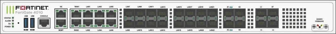 Fortinet FG-401G tường lửa NP7 CP10 25GE SSD 960GB