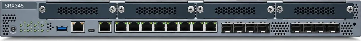 Hình vector mặt trước Juniper SRX345 (ảnh minh hoạ)