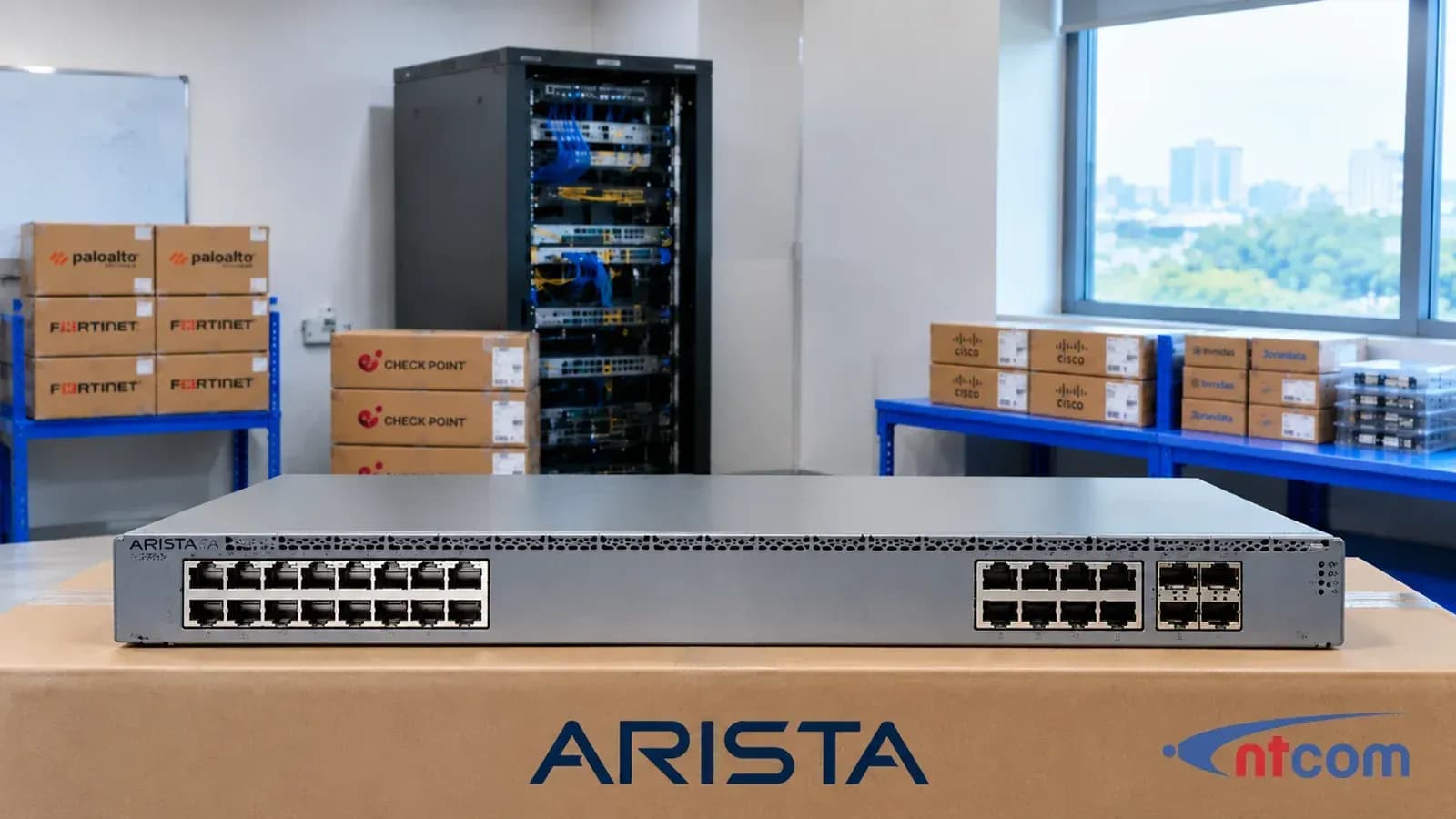 Arista CCS-720XP-24ZY4-F tại văn phòng NTCOM (ảnh minh hoạ)