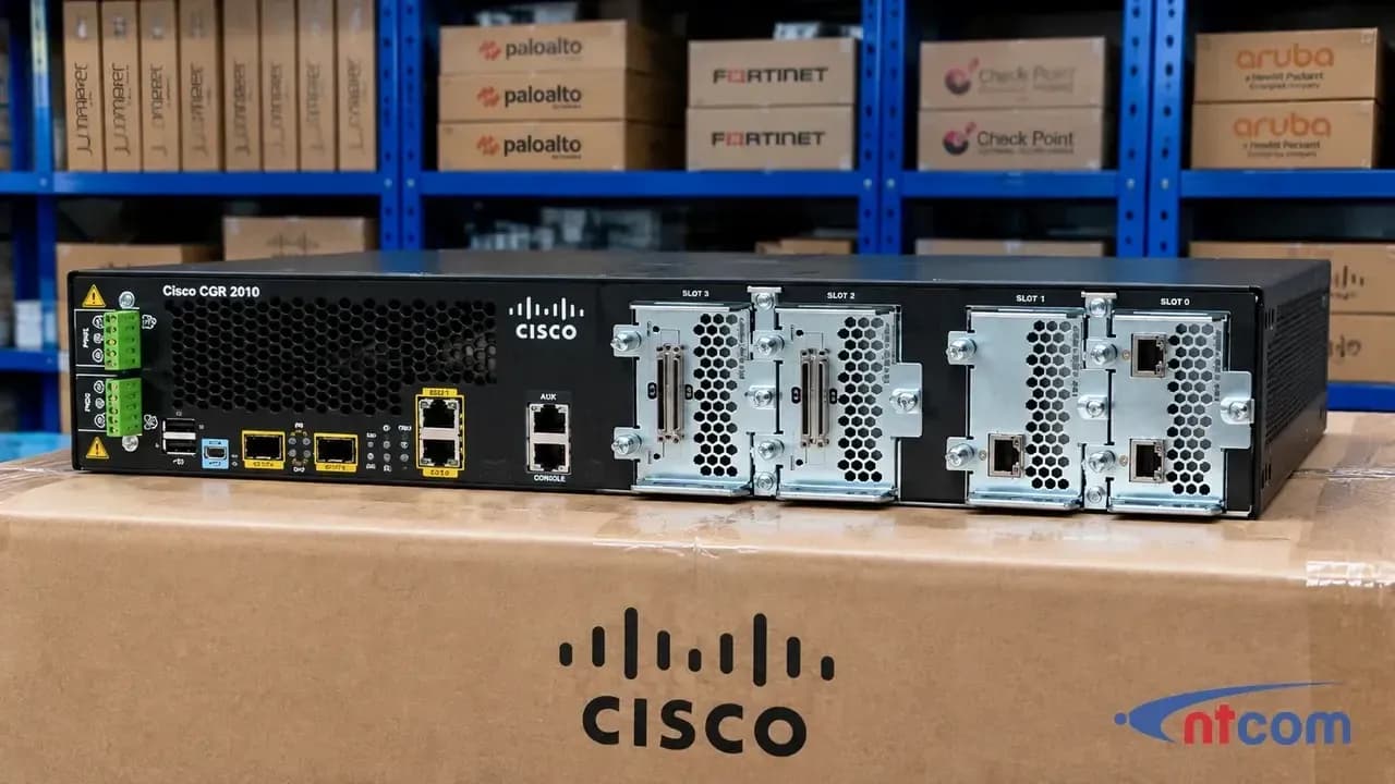 Cisco CGR2010-K9 tại văn phòng NTCOM, góc chụp thứ 2 (ảnh minh hoạ)