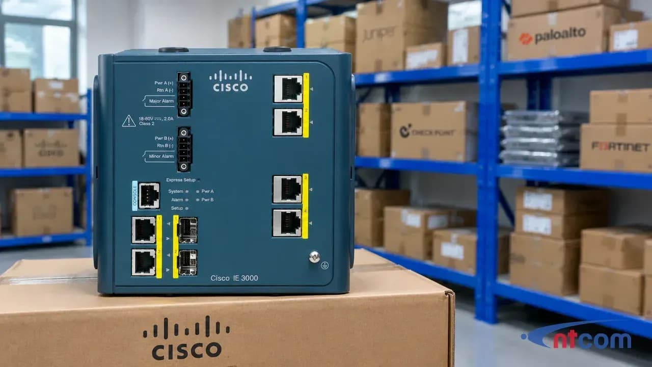 Cisco IE-3000-4TC-E tại kho NTCOM, góc chụp thứ 2 (ảnh minh hoạ)