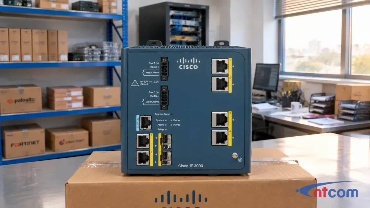 Cisco IE-3000-4TC tại văn phòng NTCOM, góc chụp thứ 2 (ảnh minh hoạ)