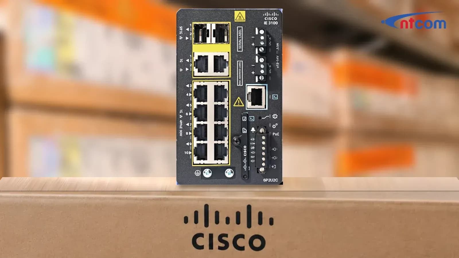 Cisco IE-3100-6P2U2C-E tại văn phòng NTCOM (ảnh minh hoạ)