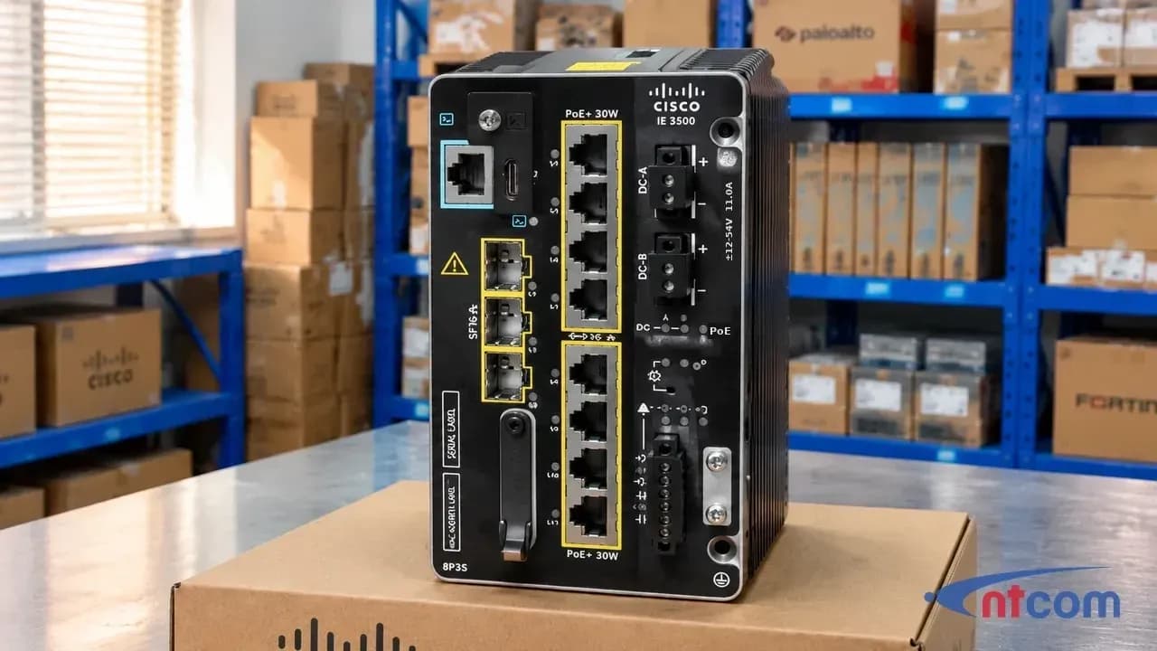 Cisco IE-3500-8P3S-E tại văn phòng NTCOM (ảnh minh hoạ)