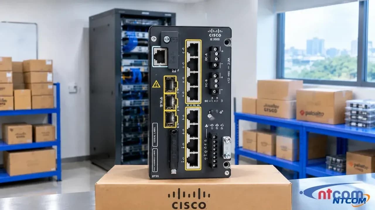 Cisco IE-3505-8T3S-E tại văn phòng NTCOM (ảnh minh hoạ)