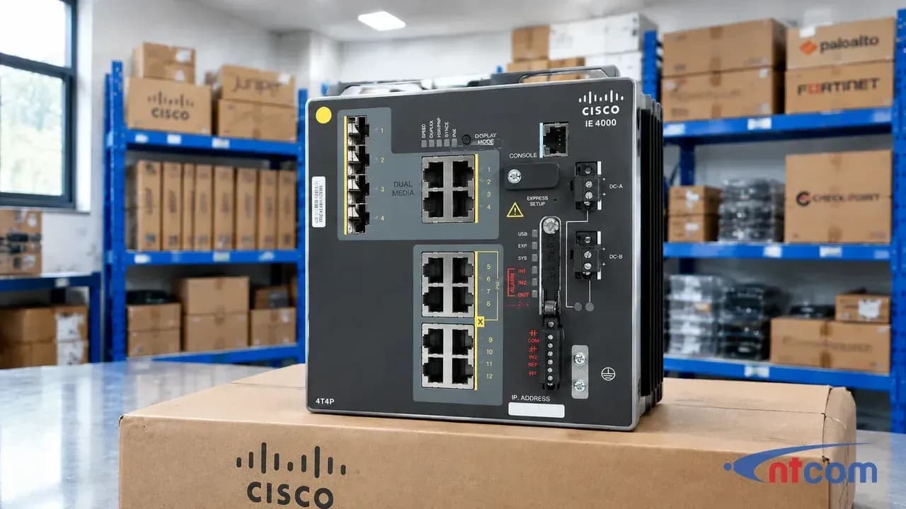 Cisco IE-4000-4T4P4G-E tại văn phòng NTCOM (ảnh minh hoạ)