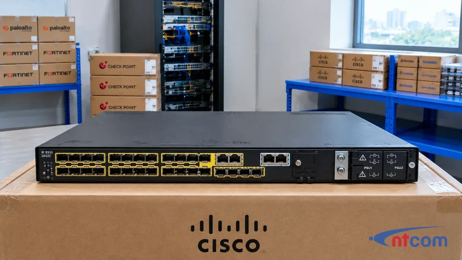 Cisco Catalyst IE-9310-26S2C-A tại văn phòng NTCOM (ảnh minh hoạ)