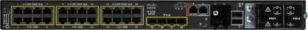 Cisco Catalyst IE-9320-24P4S-A switch công nghiệp Layer 3 24 cổng PoE+, 4 uplink SFP Gigabit