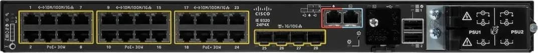 Cisco Catalyst IE-9320-24P4X-A switch công nghiệp Layer 3 24 cổng PoE+, 4 uplink SFP+ 10G