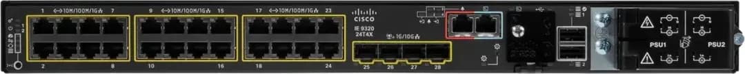 Cisco Catalyst IE-9320-24T4X-A switch công nghiệp Layer 3 24 cổng Gigabit, 4 uplink SFP+ 10G
