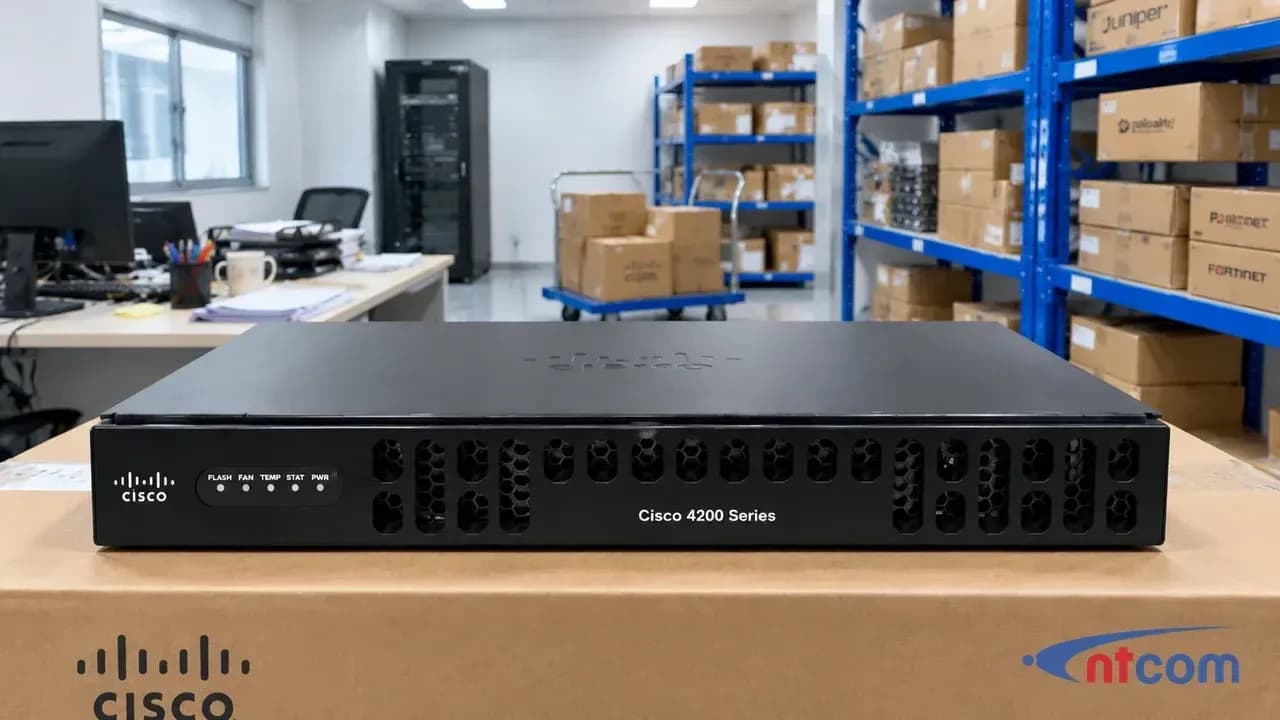 Cisco ISR4221/K9 tại văn phòng NTCOM (ảnh minh hoạ)