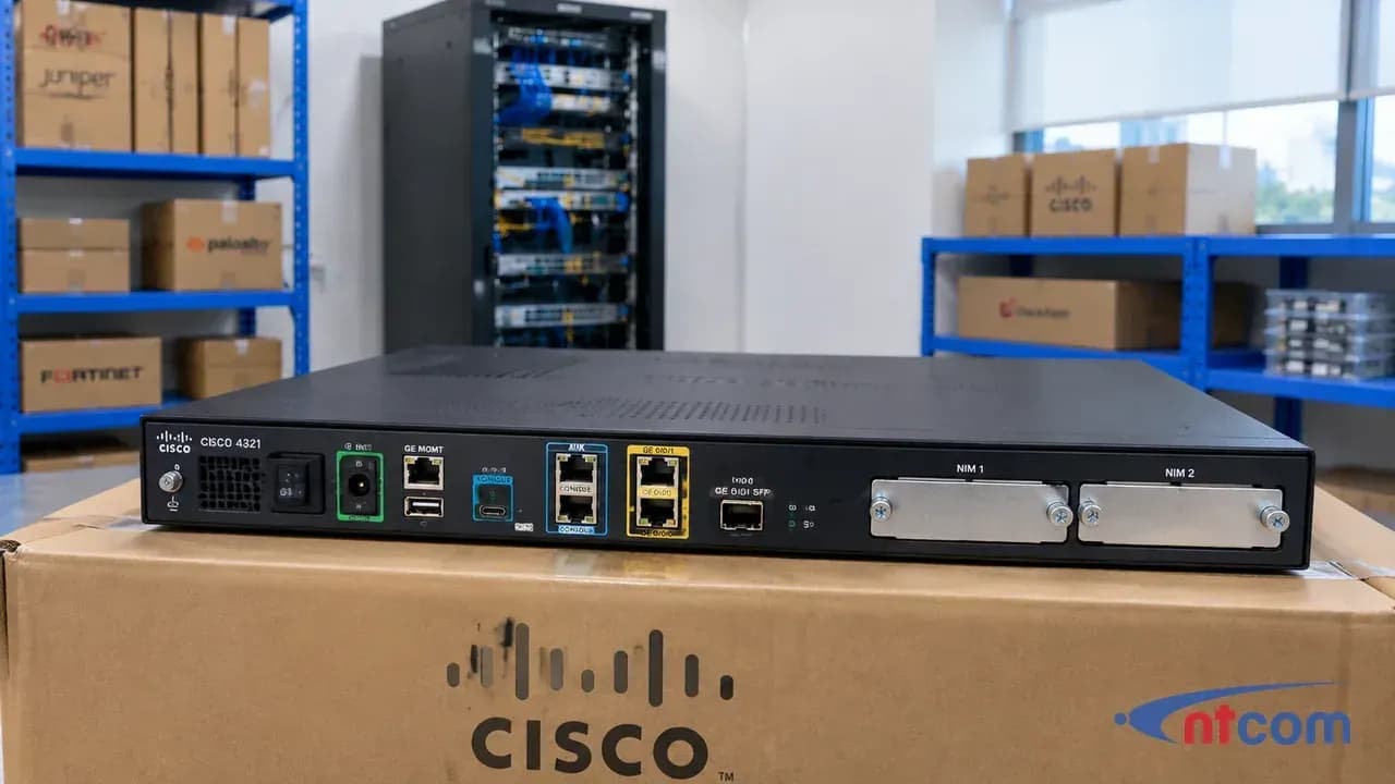 Cisco ISR4321/K9 tại văn phòng NTCOM (ảnh minh hoạ)
