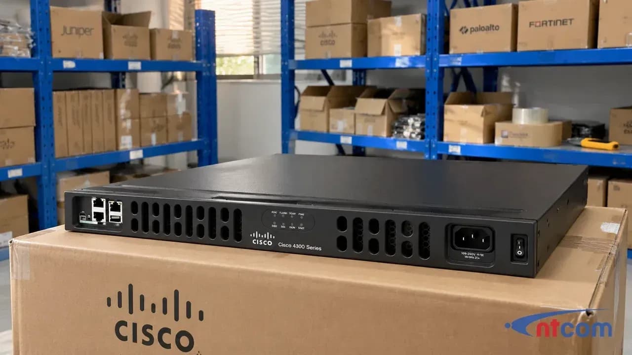 Cisco ISR4331/K9 tại văn phòng NTCOM (ảnh minh hoạ)