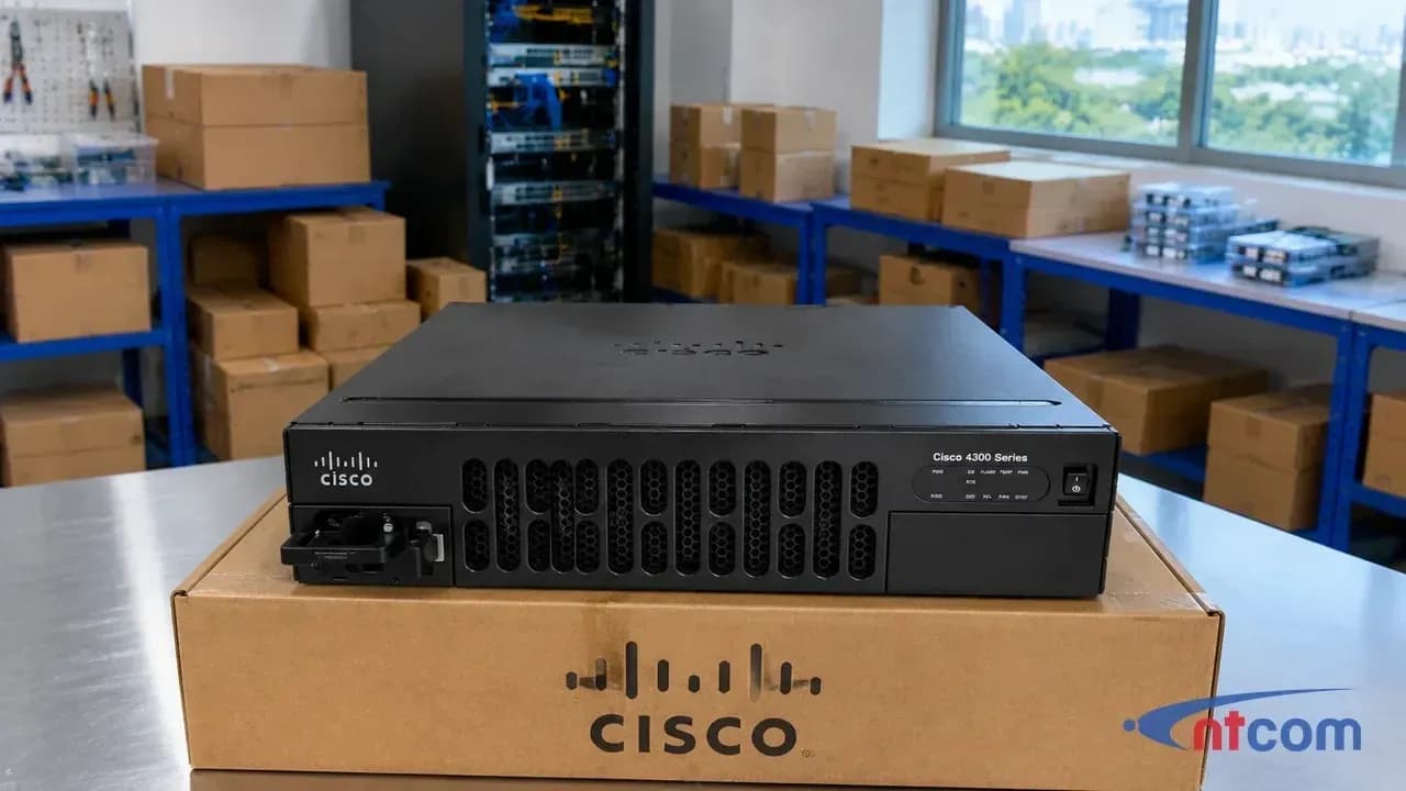 Cisco ISR4351/K9 tại văn phòng NTCOM (ảnh minh hoạ)