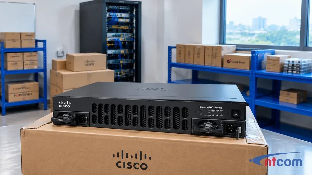 Cisco ISR4451-X/K9 tại văn phòng NTCOM (ảnh minh hoạ)