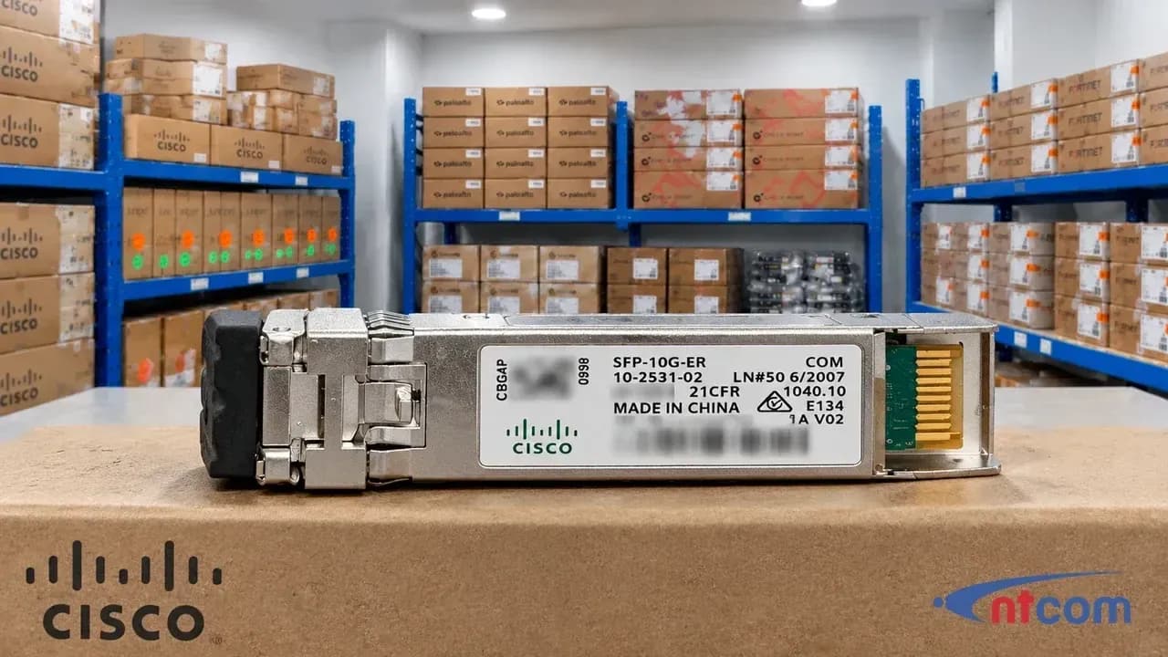 Cisco SFP-10G-ER tại kho NTCOM (ảnh minh hoạ)