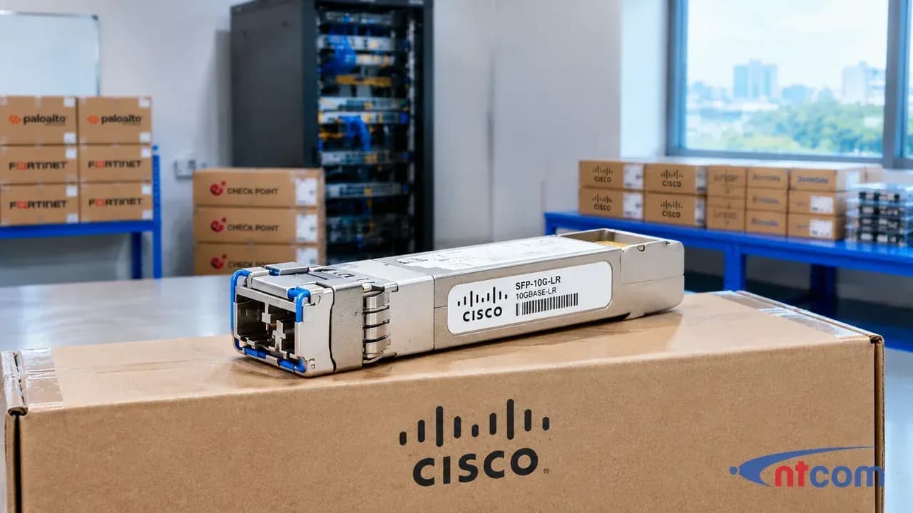 Cisco SFP-10G-LR tại văn phòng NTCOM (ảnh minh hoạ)