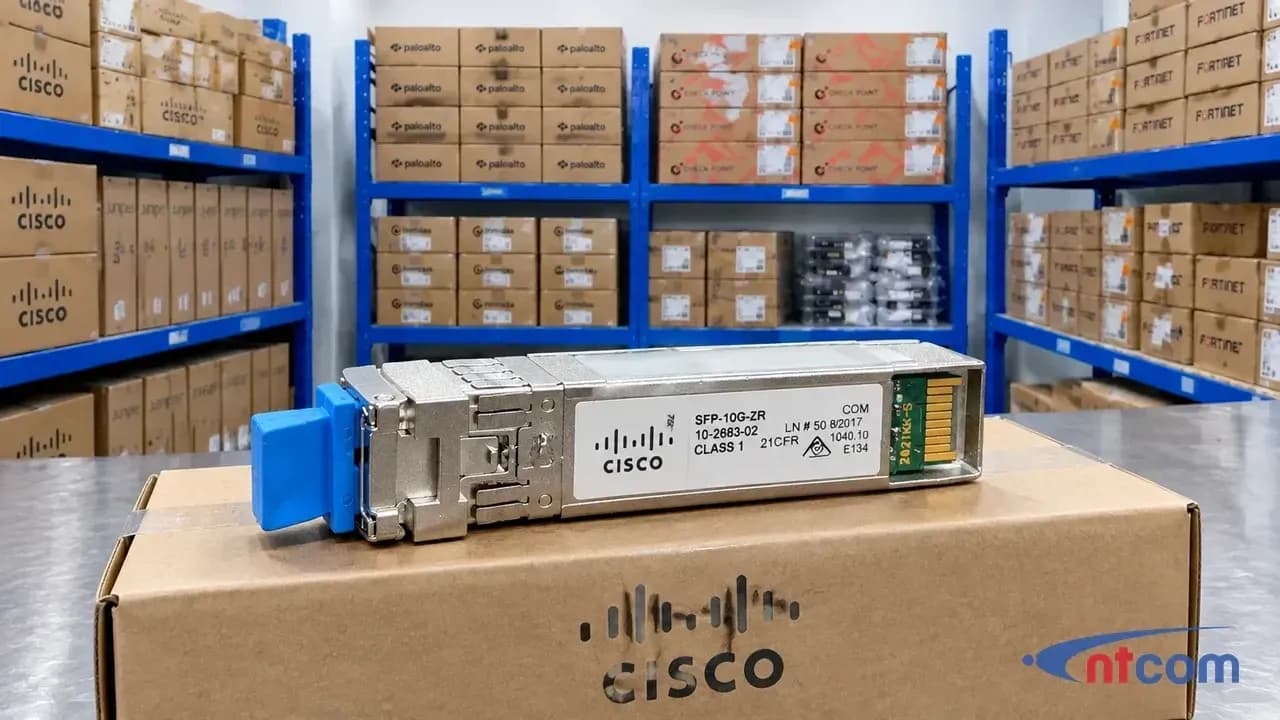 Cisco SFP-10G-ZR tại văn phòng NTCOM (ảnh minh hoạ)
