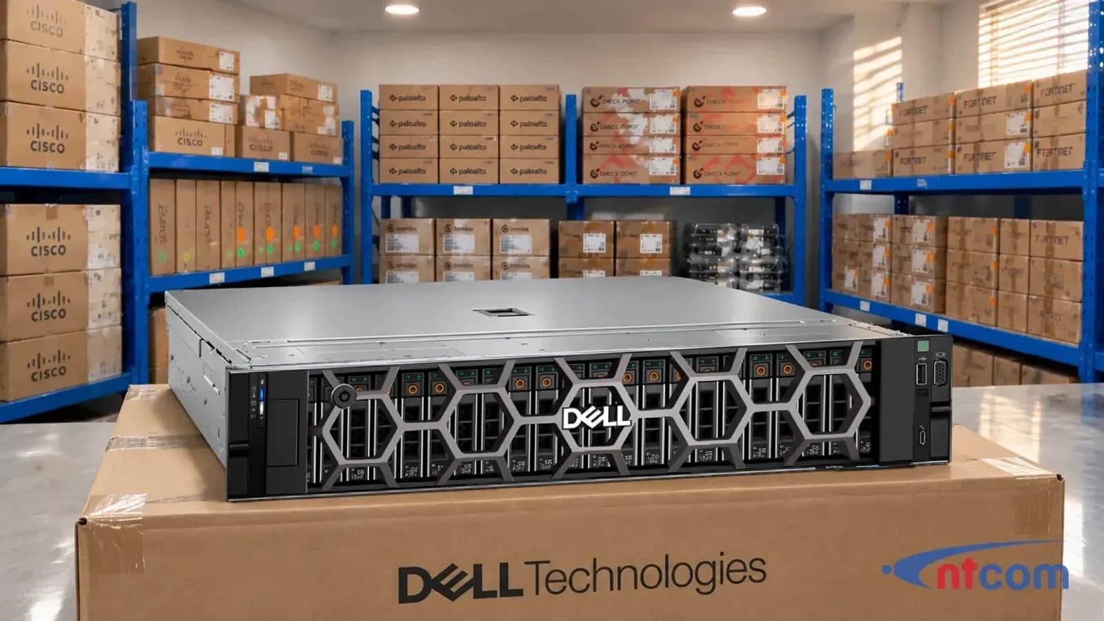 Dell PowerEdge R7615 tại văn phòng NTCOM (ảnh minh hoạ)