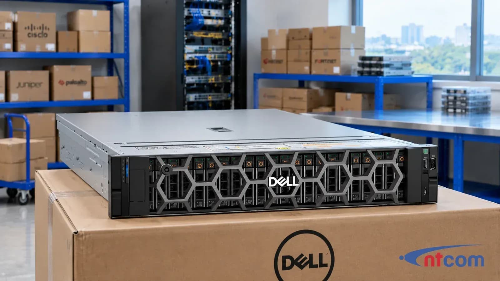 Dell PowerEdge R7625 tại văn phòng NTCOM (ảnh minh hoạ)
