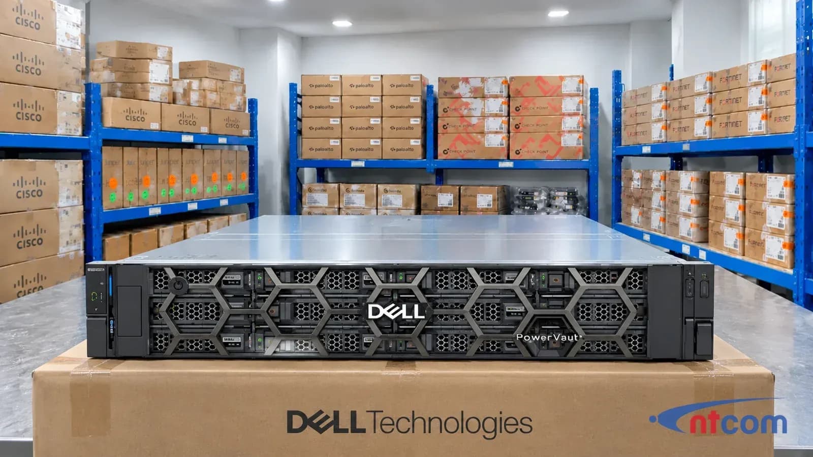 Ảnh minh hoạ Dell PowerVault ME5212 tại phòng lab NTCOM
