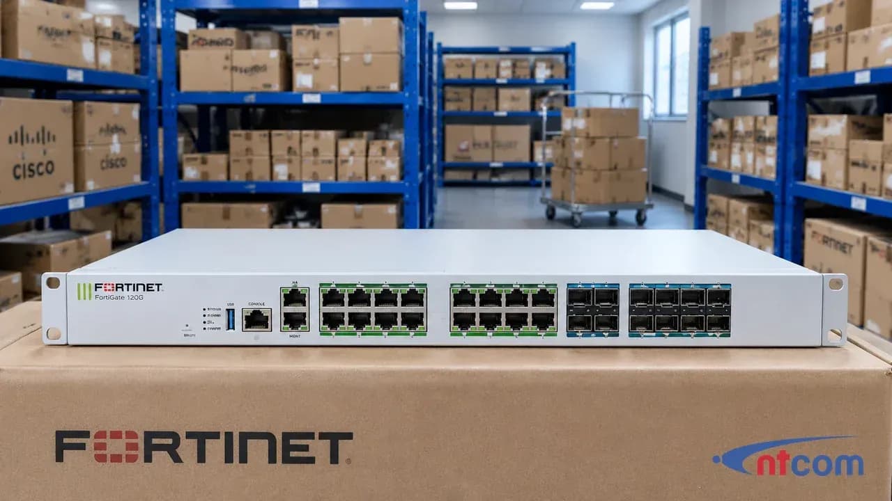 Fortinet FG-120G tại văn phòng NTCOM (ảnh minh hoạ)