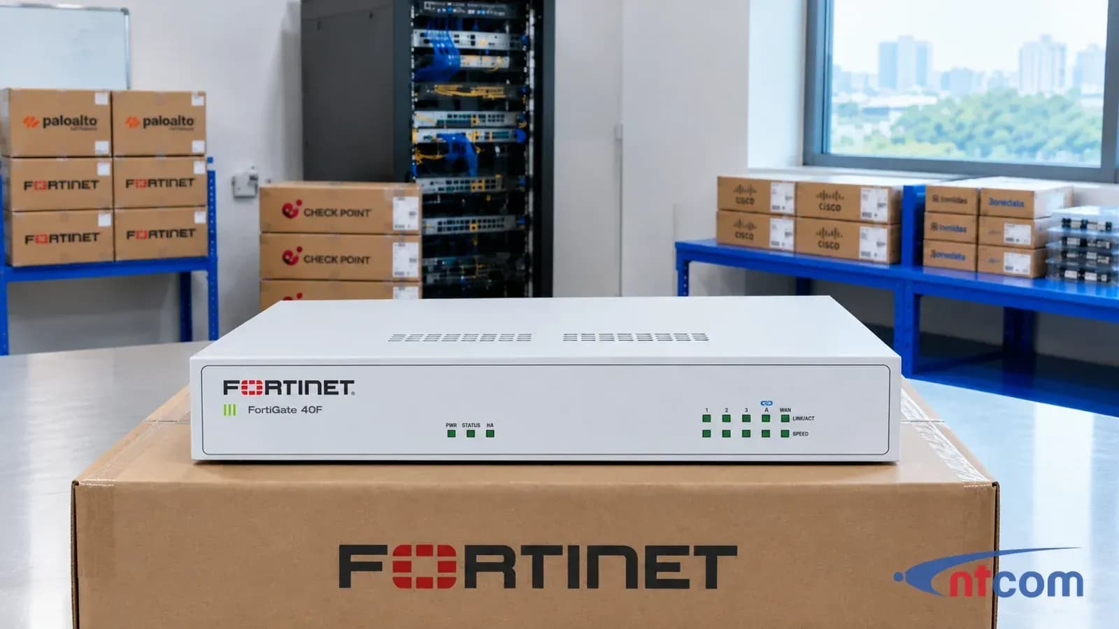 Fortinet FG-40F tại văn phòng NTCOM (ảnh minh hoạ)