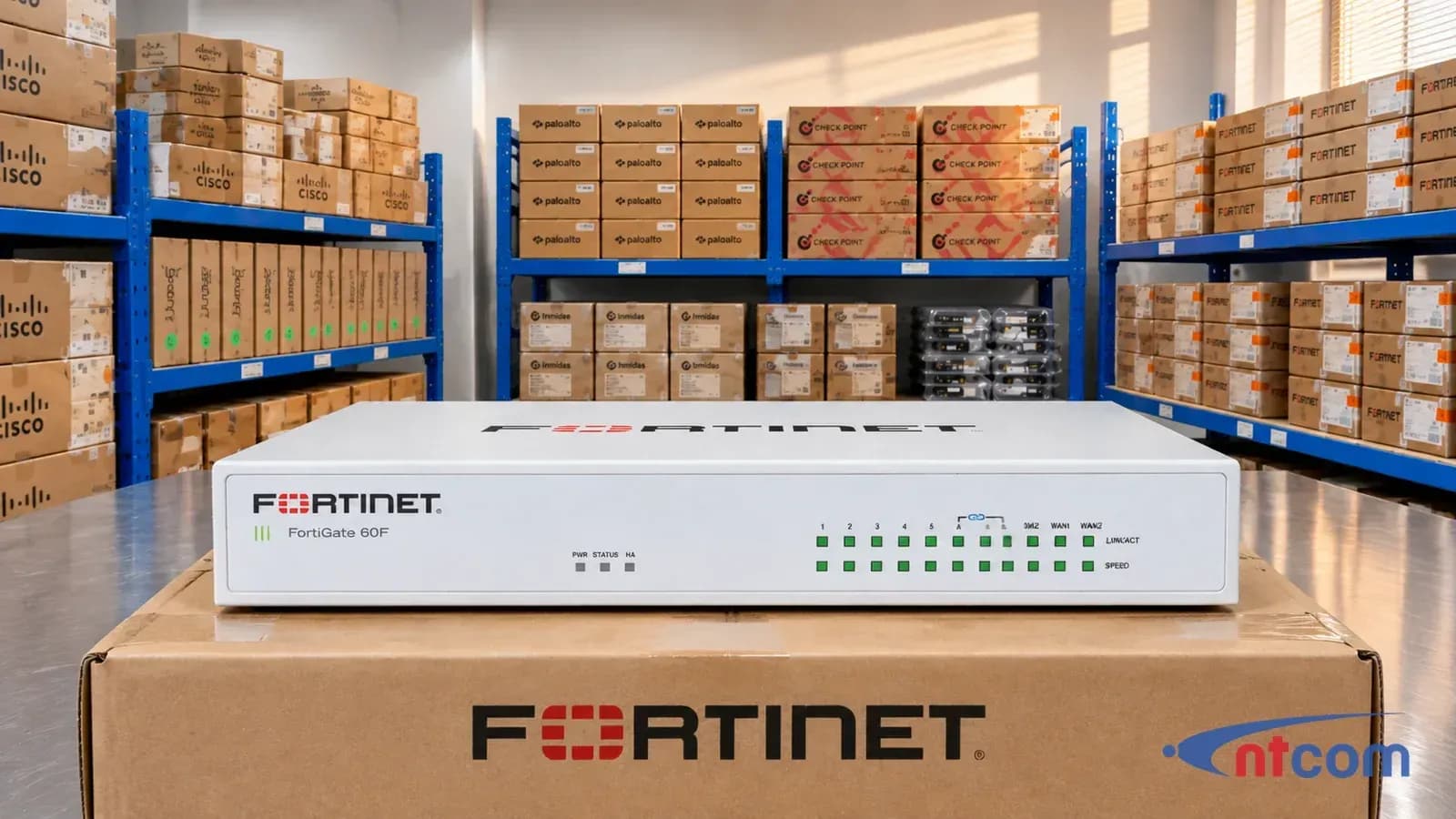 Fortinet FG-61F tại văn phòng NTCOM (ảnh minh hoạ)