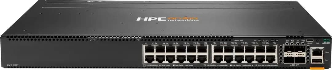 HPE JL664A switch Aruba CX 6300M 24 cổng Gigabit 4 SFP56