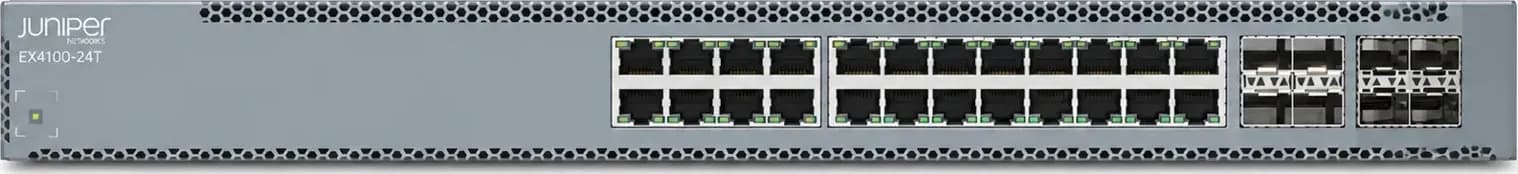 Hình vector mặt trước Juniper EX4100-24T (ảnh minh hoạ)