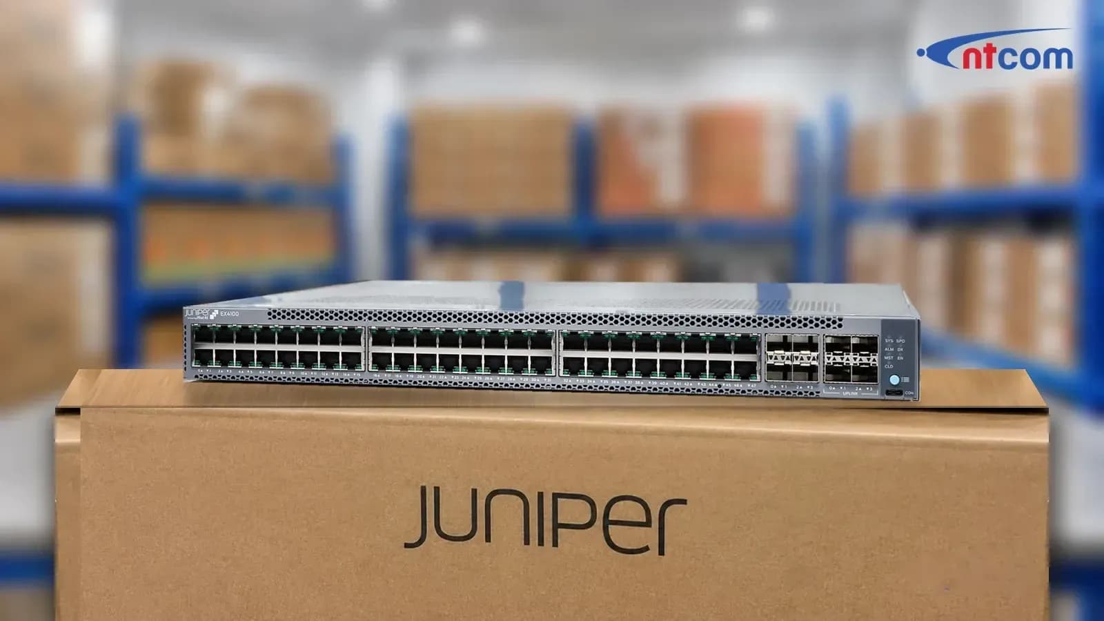 Juniper EX4100-48T-DC tại văn phòng NTCOM (ảnh minh hoạ)