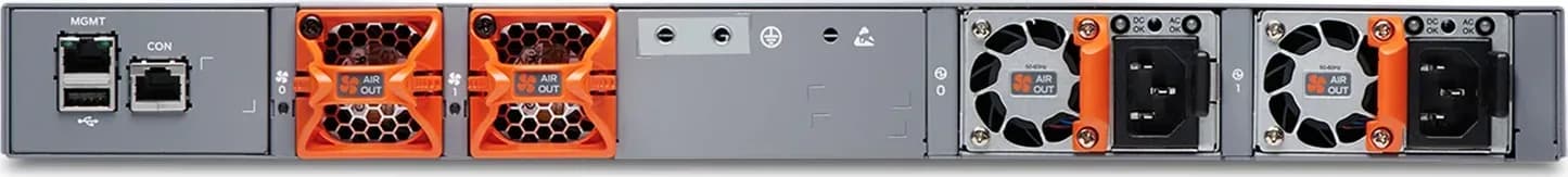 Juniper EX4100-48T mặt sau nguồn và quạt tản nhiệt