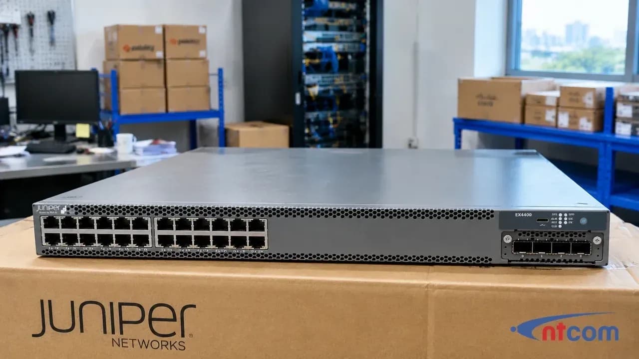 Juniper EX4400-24T tại văn phòng NTCOM (ảnh minh hoạ)