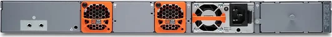 Juniper EX4400-24T mặt sau nguồn 550W AC và quạt tản nhiệt