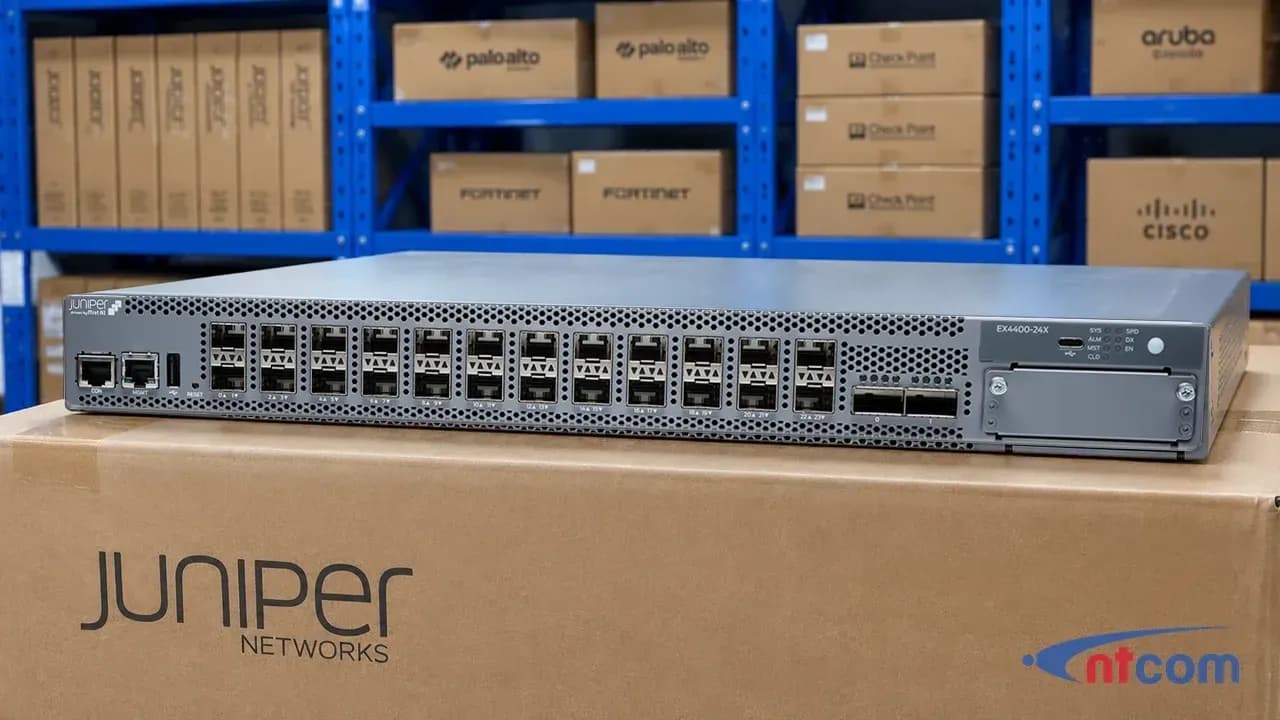 Juniper EX4400-24X tại văn phòng NTCOM (ảnh minh hoạ)