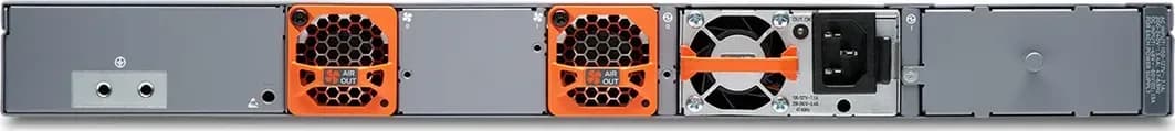 Juniper EX4400-24X mặt sau nguồn 550W AC và quạt tản nhiệt