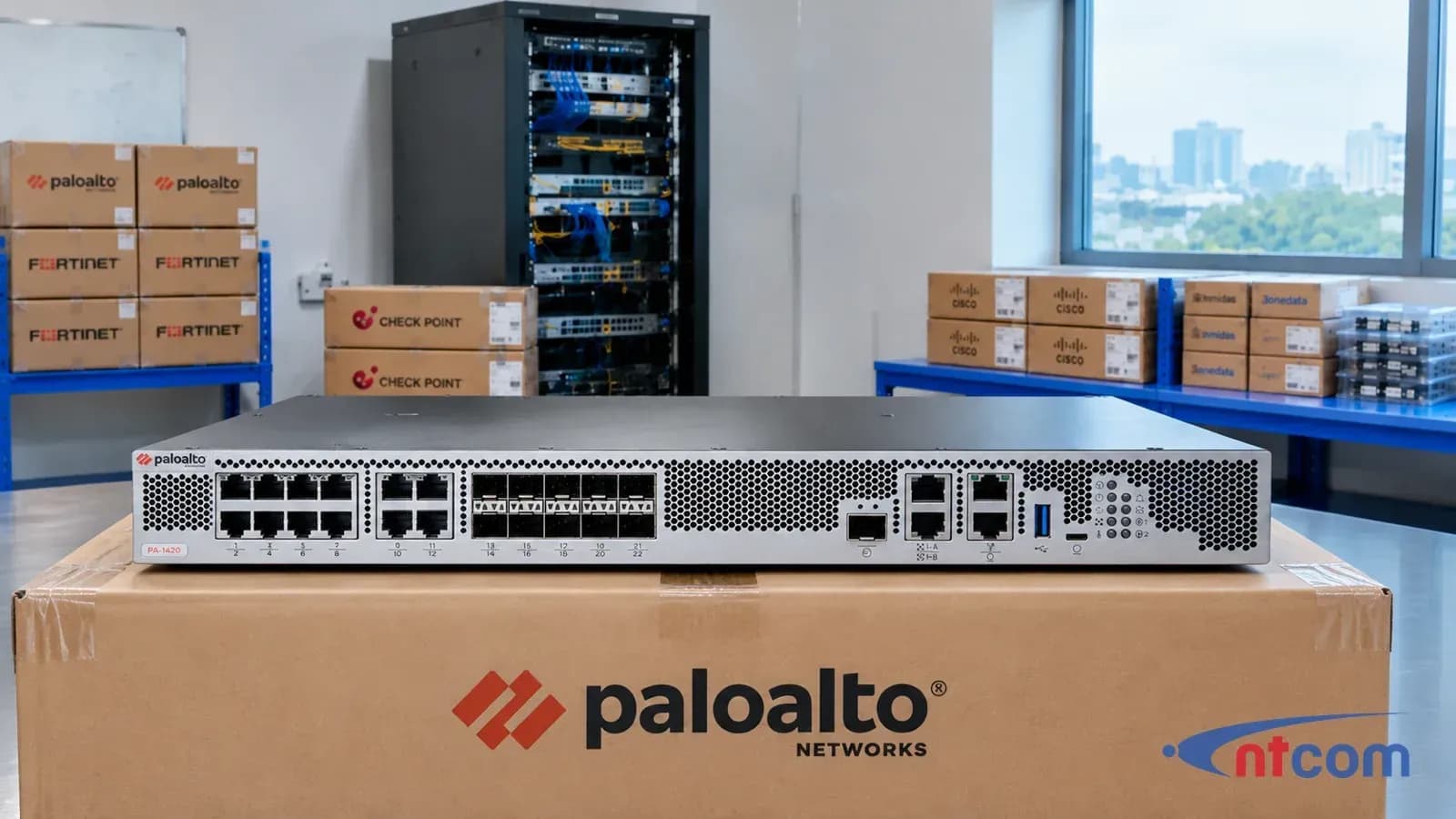 Palo Alto PA-1420 tại văn phòng NTCOM (ảnh minh hoạ)
