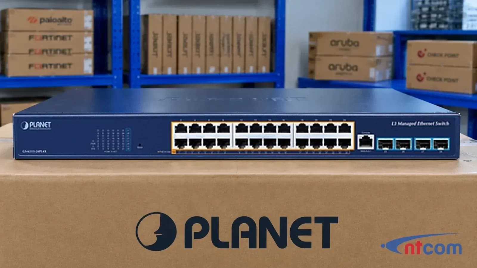 PLANET GS-6311-24PL4X tại văn phòng NTCOM (ảnh minh hoạ)
