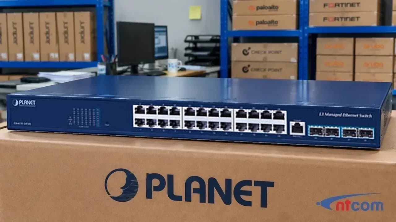 PLANET GS-6311-24T4X tại văn phòng NTCOM (ảnh minh hoạ)