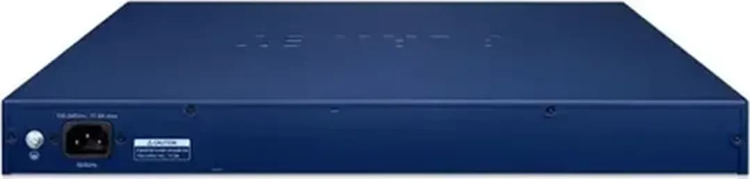 PLANET GS-6311-48P6X mặt sau: 1 ngõ vào nguồn AC 100~240V 50/60Hz và vít tiếp địa (hình chính hãng)