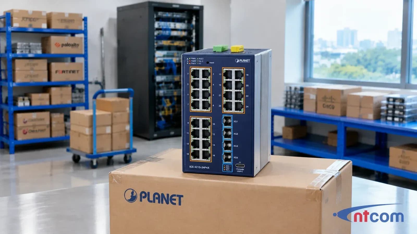 PLANET IGS-4215-24P4X tại văn phòng NTCOM (ảnh minh hoạ)