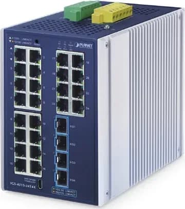 PLANET IGS-4215-24T4X switch công nghiệp 24 cổng Gigabit 4 10G SFP+