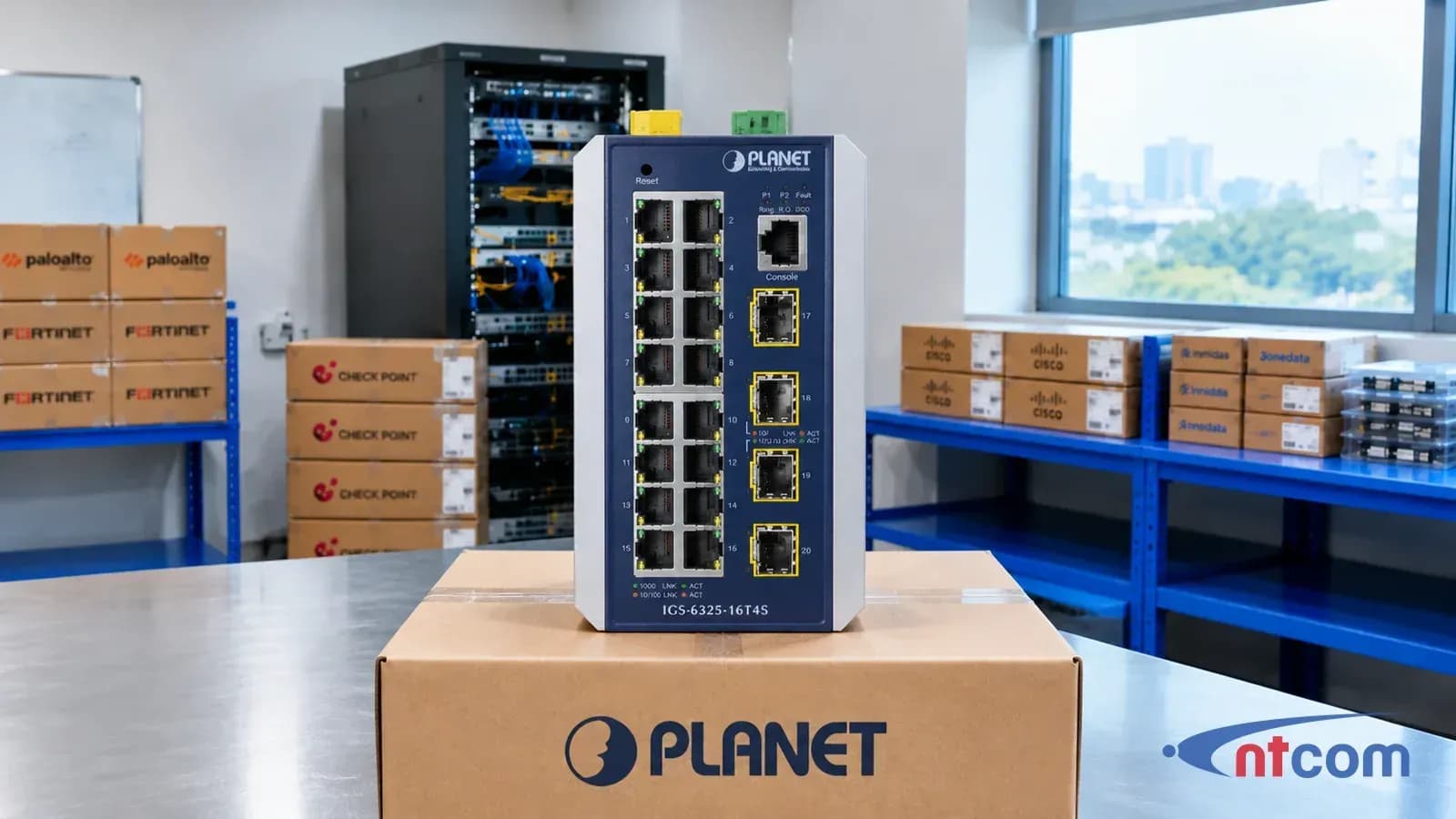 Ảnh minh hoạ PLANET IGS-6325-16T4S tại văn phòng NTCOM