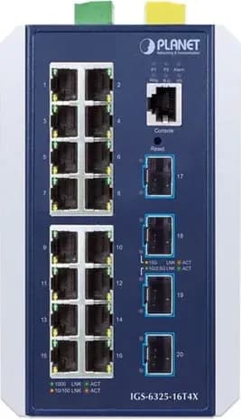 PLANET IGS-6325-16T4X switch công nghiệp L3 16 cổng Gigabit 4 khe 10G SFP+