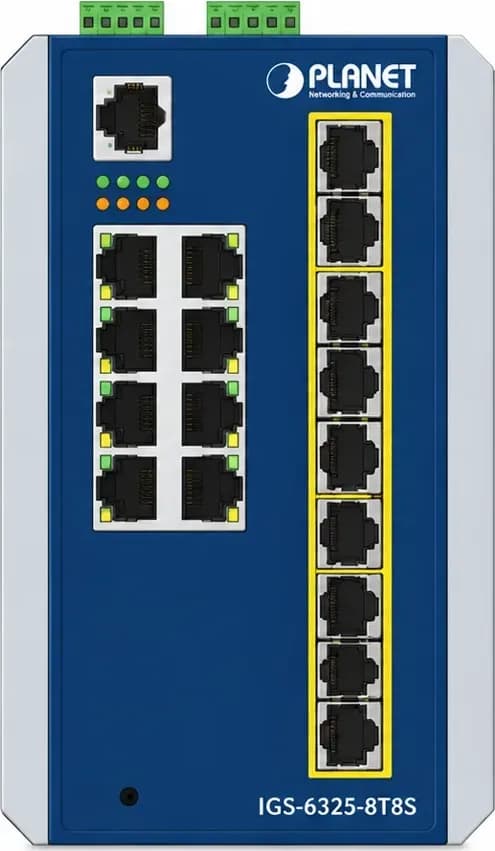Hình vector mặt trước PLANET IGS-6325-8T8S (ảnh minh hoạ)