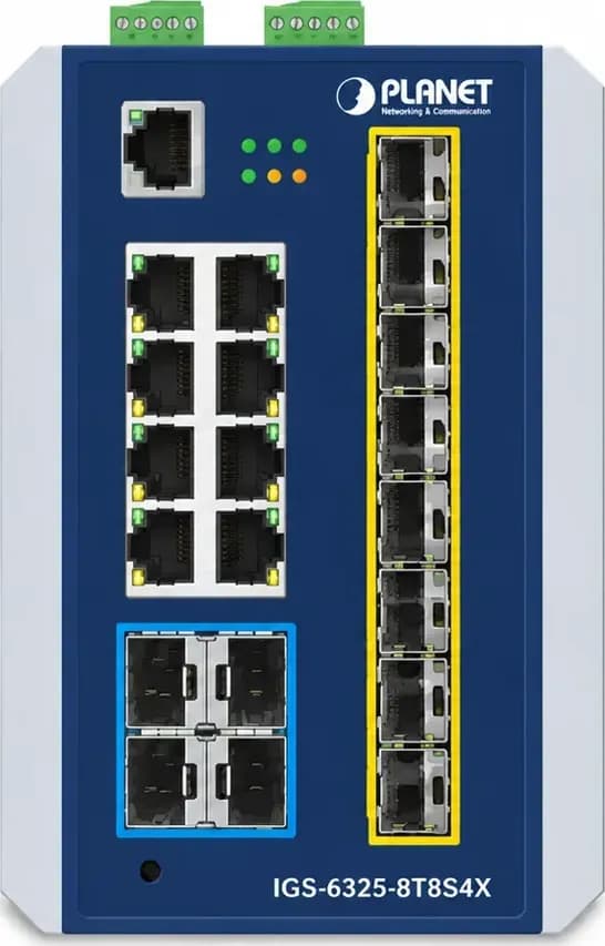 Hình vector mặt trước PLANET IGS-6325-8T8S4X (ảnh minh hoạ)