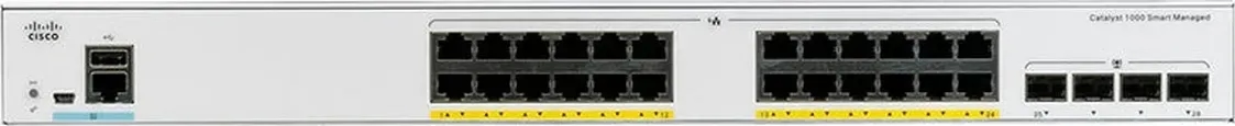 Cisco Catalyst C1000-24P-4G-L switch 24 cổng Gigabit PoE+ 195W, 4 SFP 1G