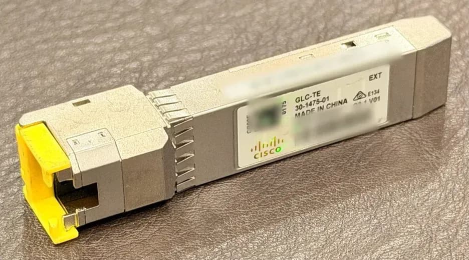 Cisco GLC-TE module SFP đồng 1000BASE-T cổng RJ-45 100m cấp EXT