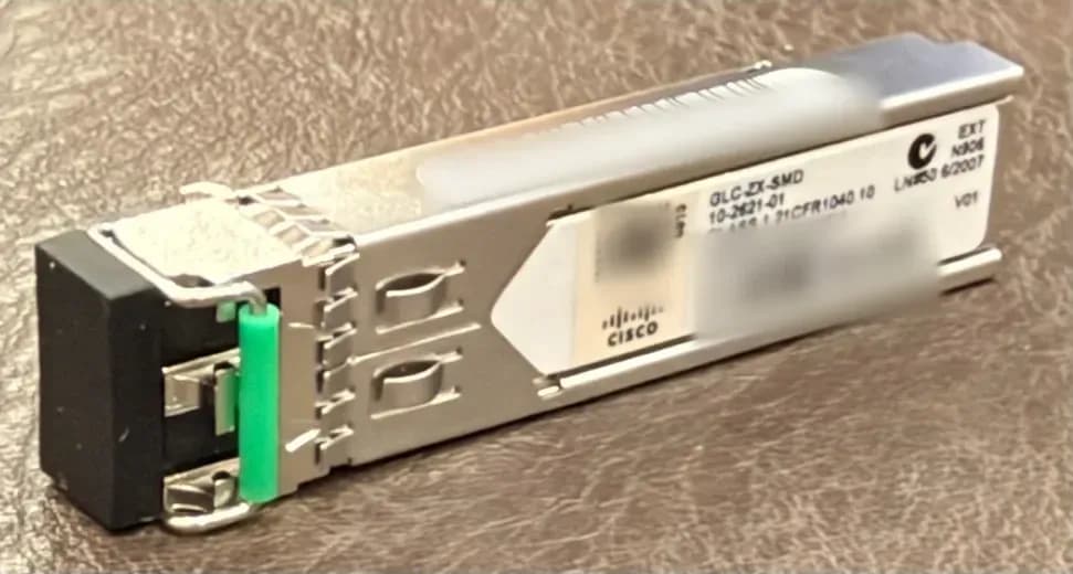 Cisco GLC-ZX-SMD module quang SFP 1000BASE-ZX đơn mode 1550nm 70km
